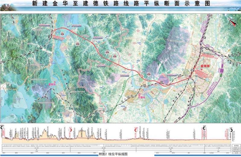 关于受理金丽温铁路有限责任公司新建金华至建德高速铁路项目环评文件